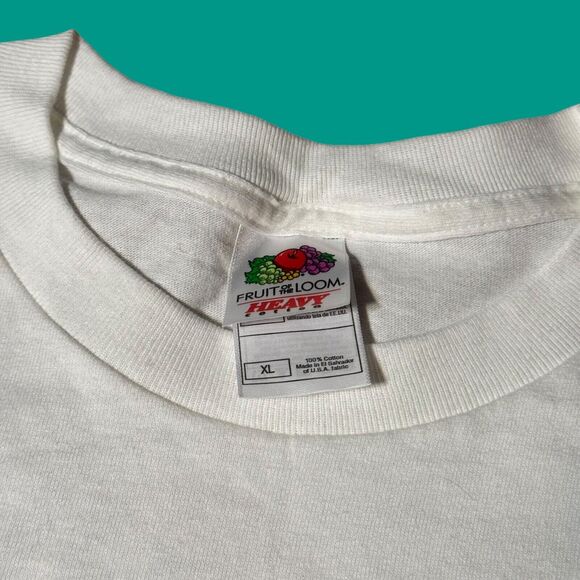 Vintage Y2K Las Vegas Fitzgeralds Casino Lucky Day Mens XL White T Shirt - Picture 9 of 11